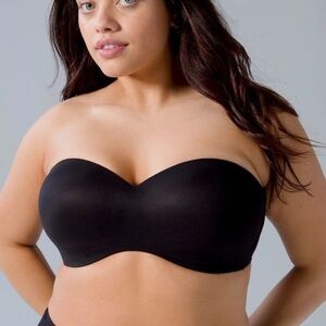 SOMA / Black Enbliss Stay Put Strapless Bra Size 36D No Wire Padded